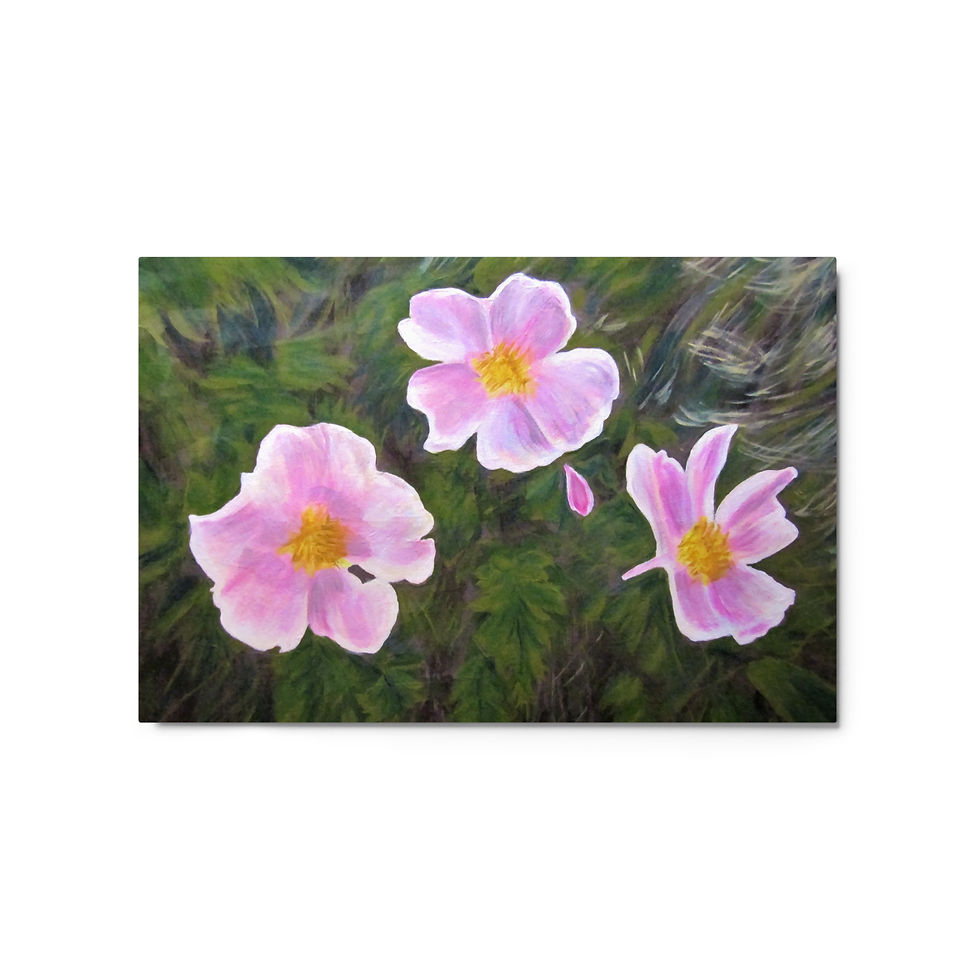 Miniatura: Wyoming Wild Roses Metal prints