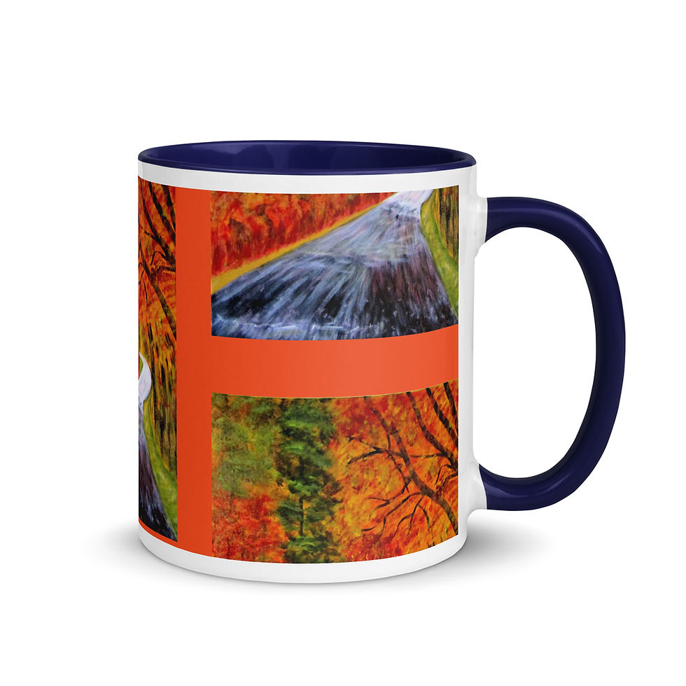 Miniatura: The Road Not Taken Mug with Color Inside