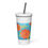Miniatura: Orange Radiance Insulated tumbler with a straw