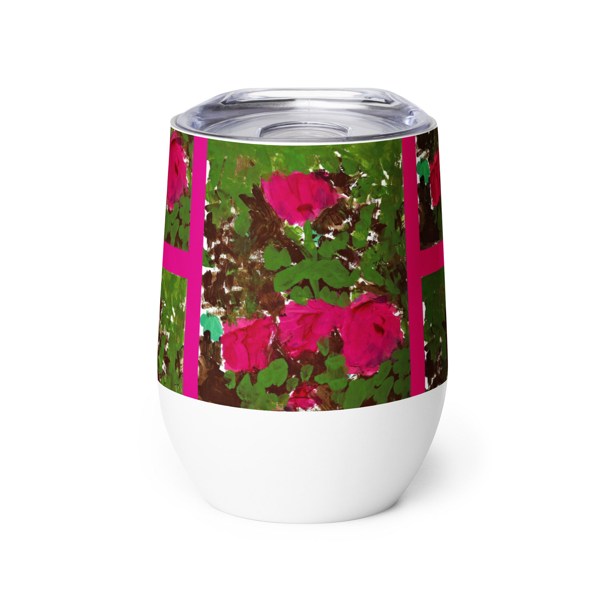 Bed of Roses Wine tumbler