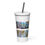 Miniatura: Sheep Mountain Retreat 1 Insulated tumbler with a straw