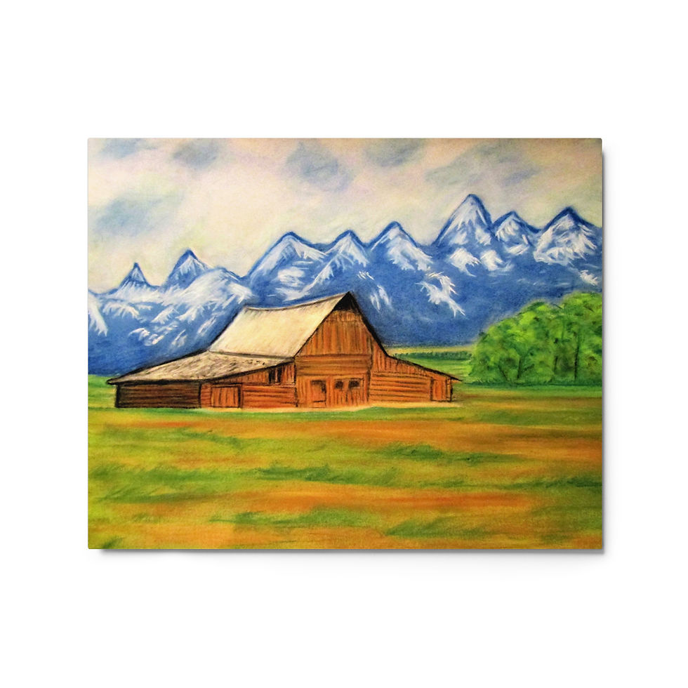 Miniatura: A Simpler Way of Life Metal prints