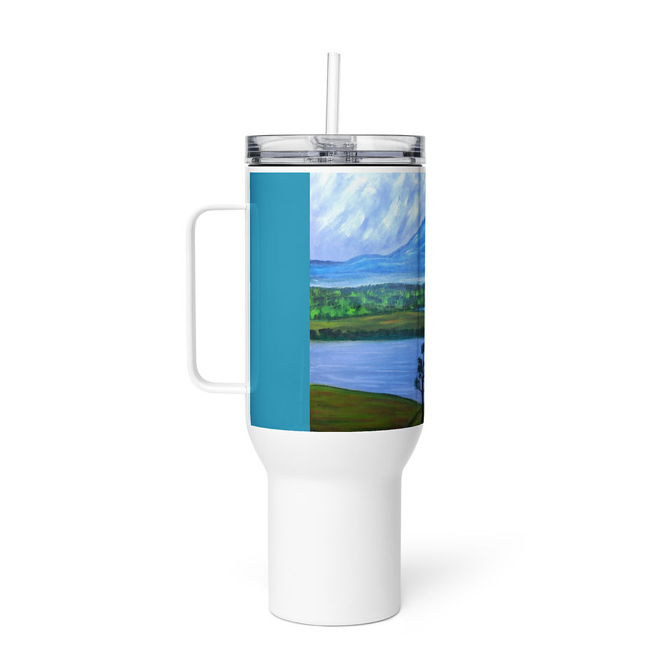 Thumbnail: Luminous Laramie Peak Travel mug with a handle