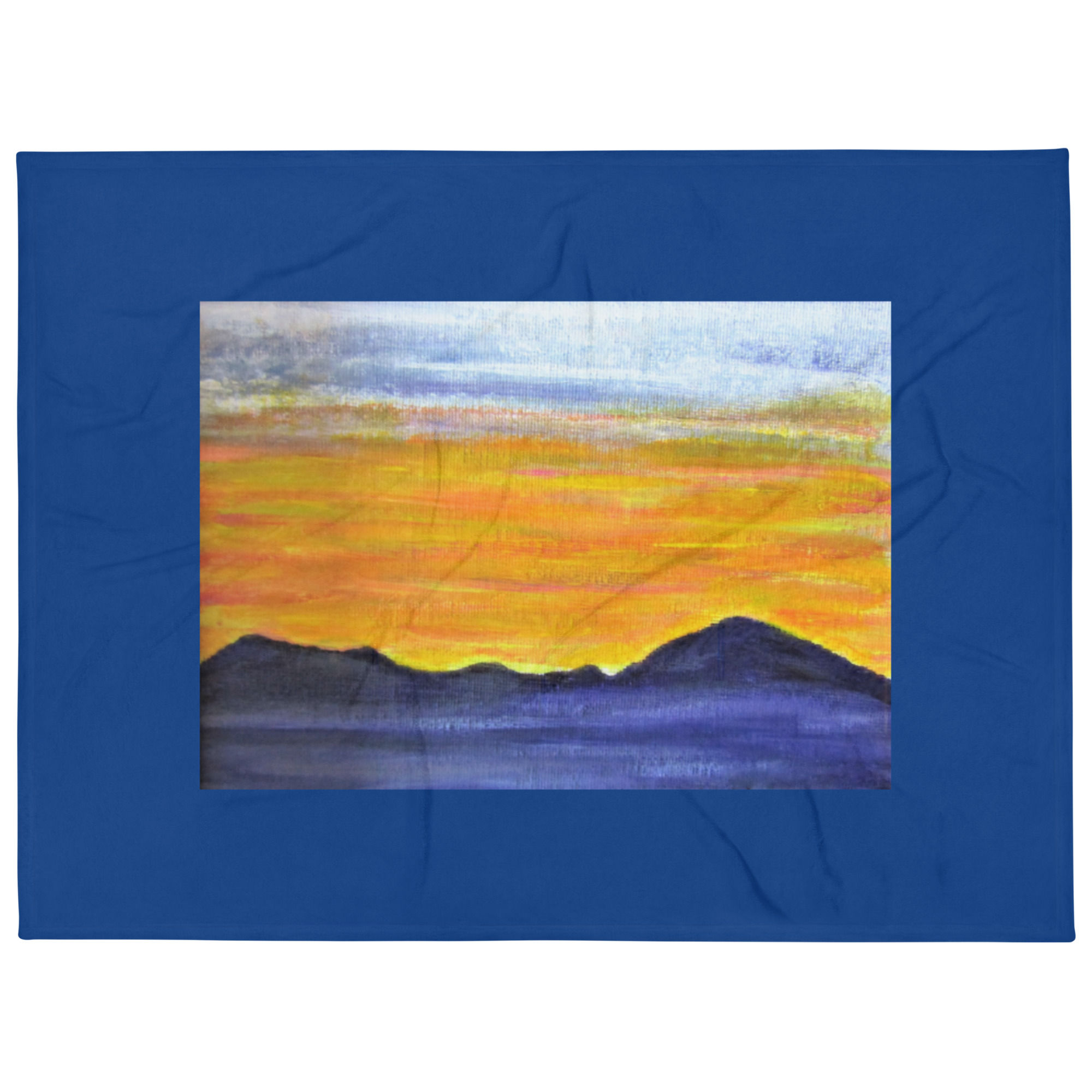 Sunset over Laramie Peak Range Throw Blanket