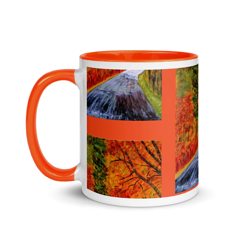 Miniatura: The Road Not Taken Mug with Color Inside