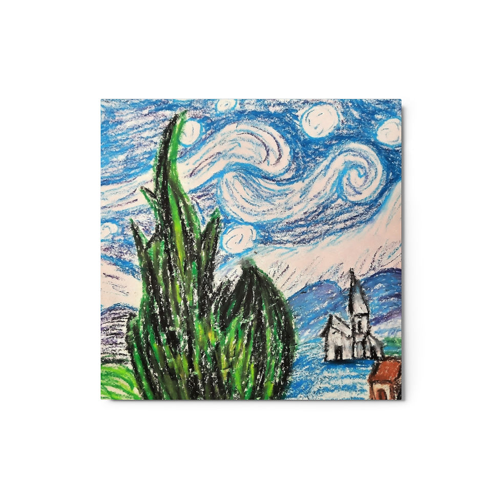 Thumbnail: Anna's Starry Night Metal prints
