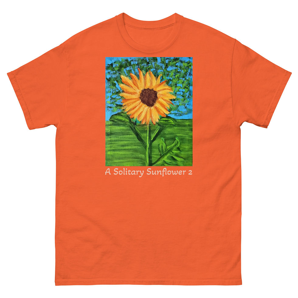 Thumbnail: A Solitary Sunflower 2 Unisex classic tee