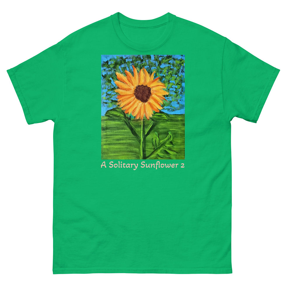 Thumbnail: A Solitary Sunflower 2 Unisex classic tee