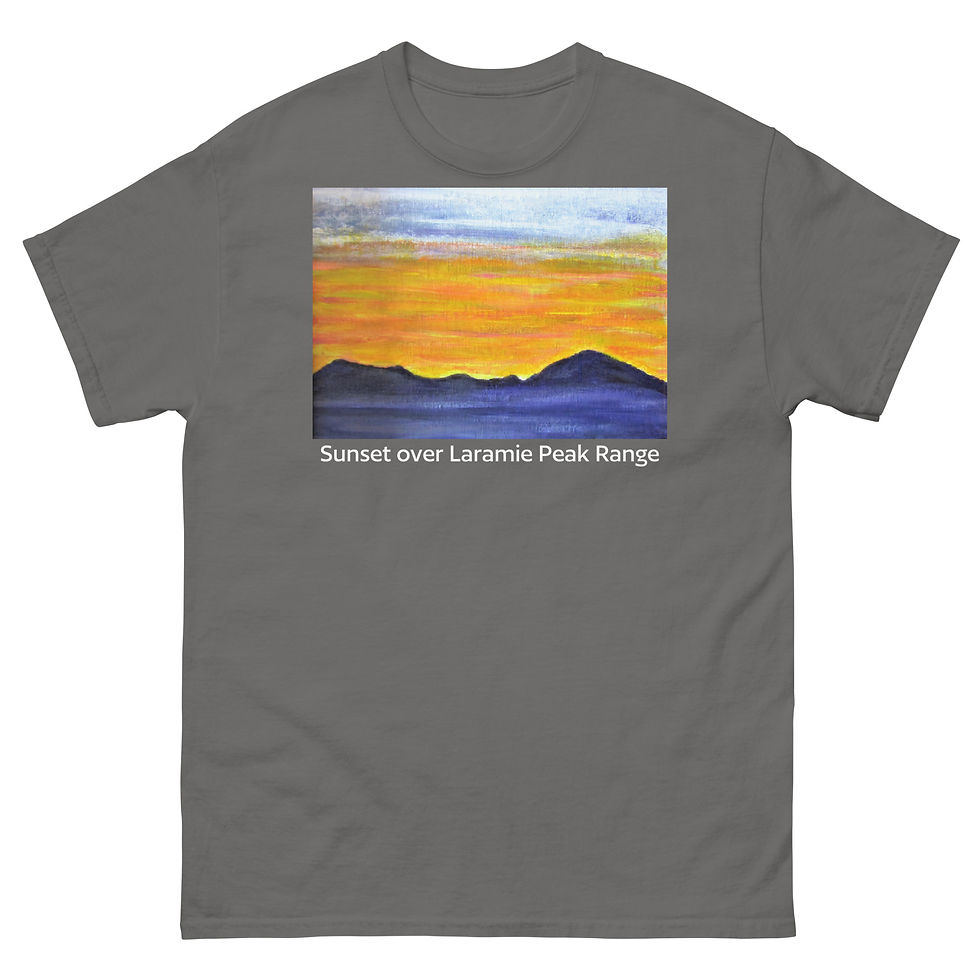 Thumbnail: Sunset over Laramie Peak Range Unisex classic tee