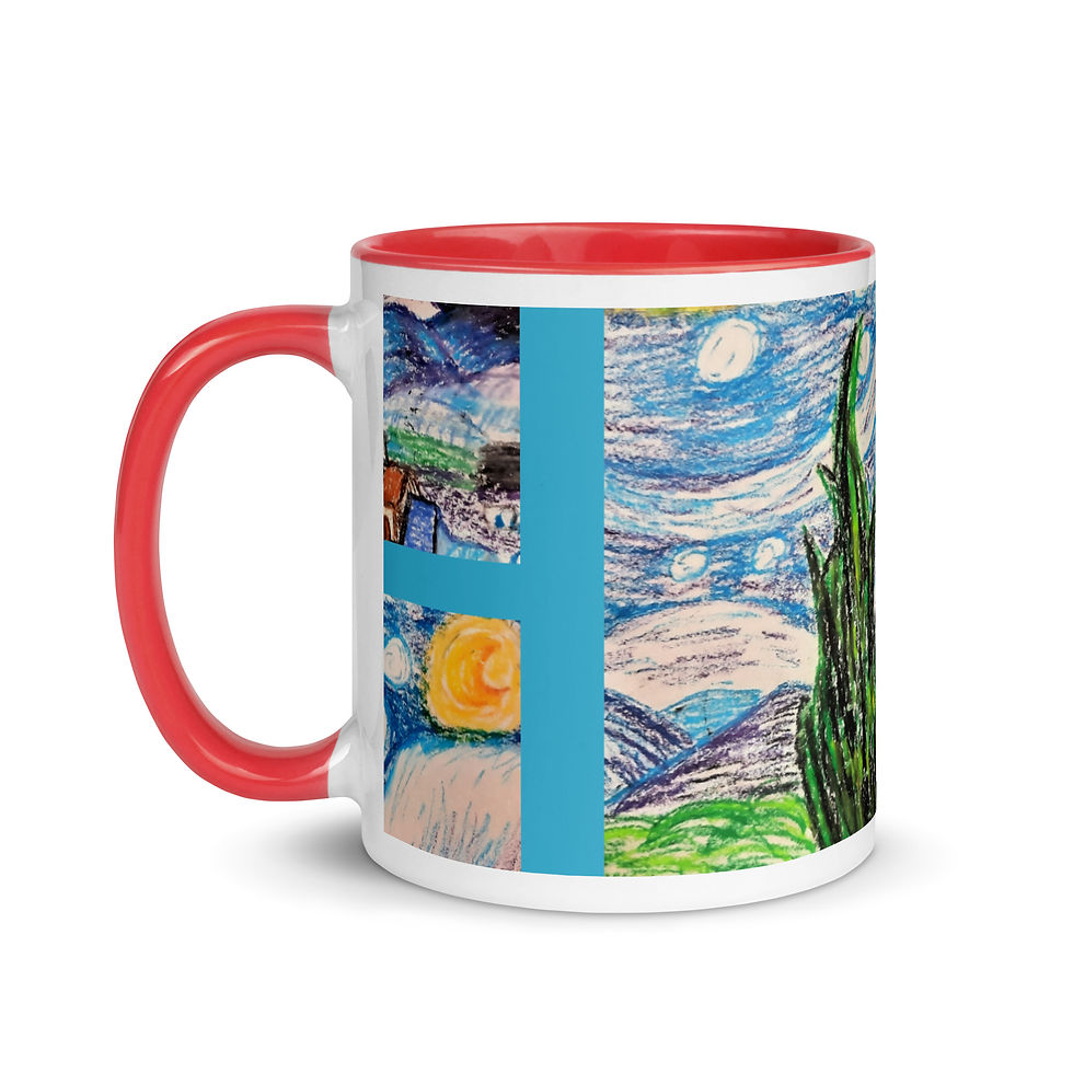 Thumbnail: Anna's Starry Night Mug with Color Inside