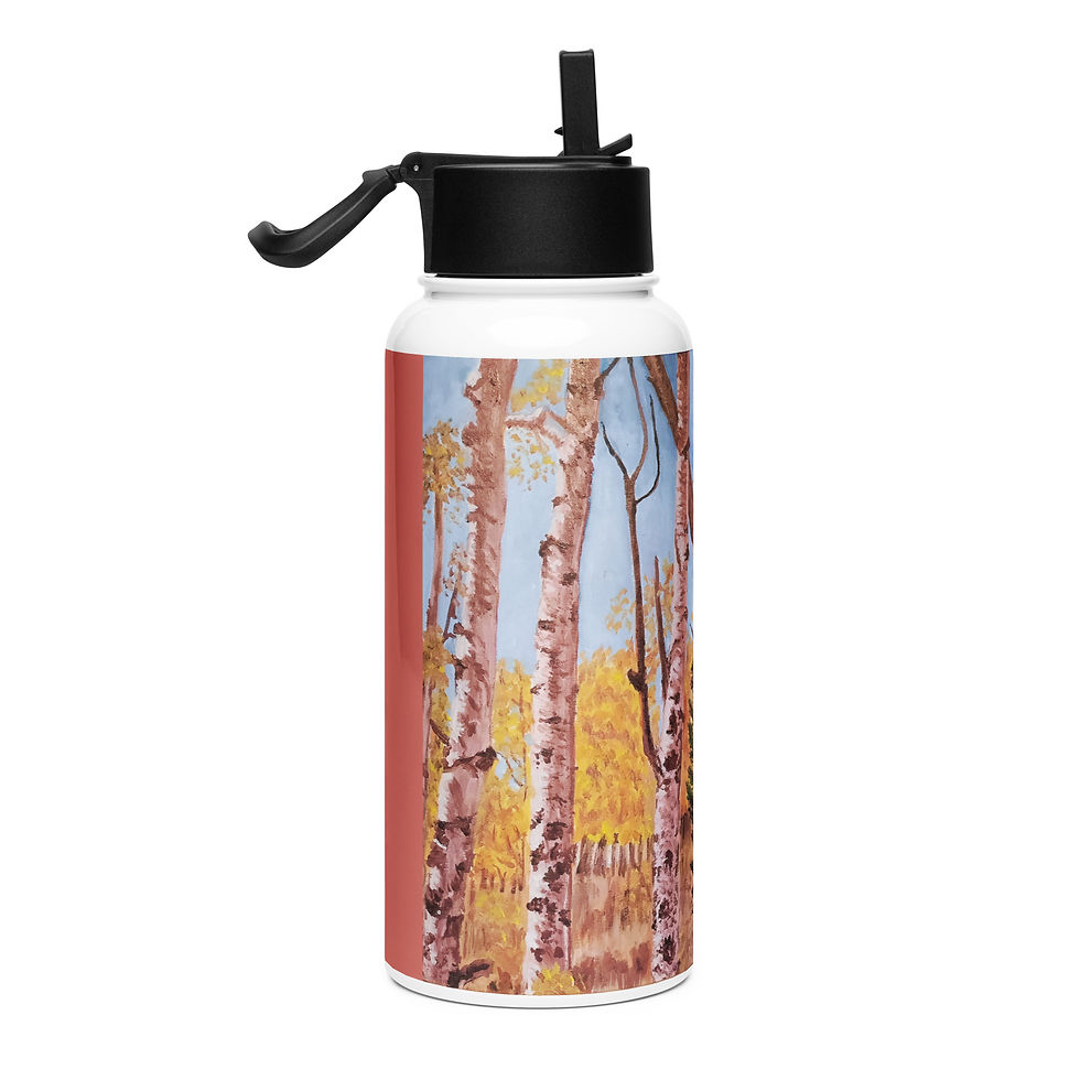 Thumbnail: Sheep Mountain Retreat 2 Stainless steel water bottle with a straw lid
