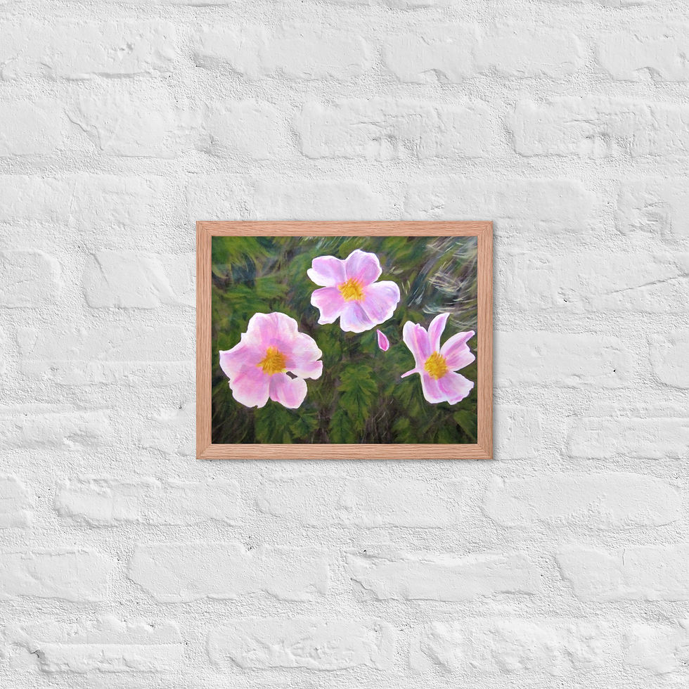 Miniatura: Wyoming Wild Roses Framed poster