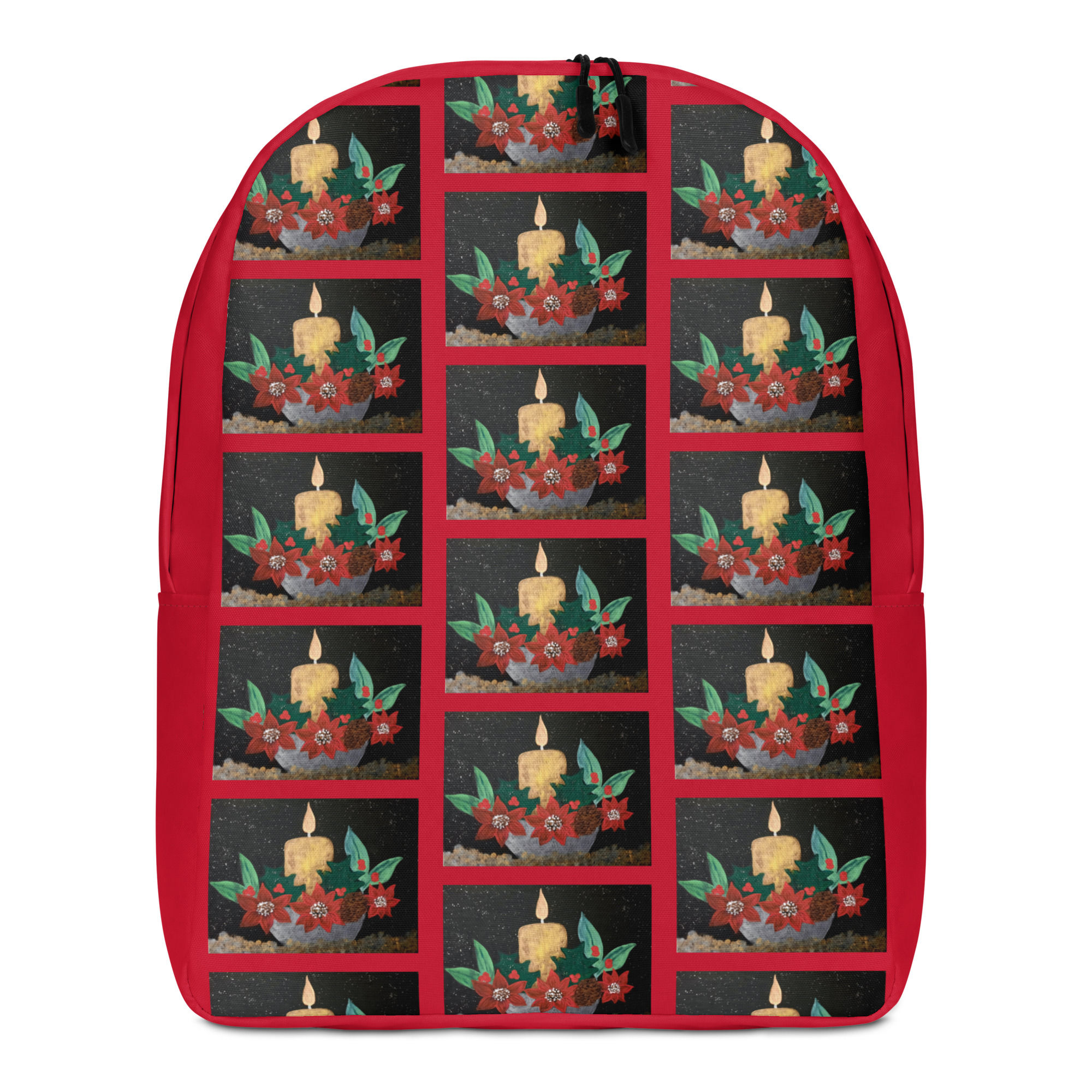 Christmas Candle 1 Minimalist Backpack