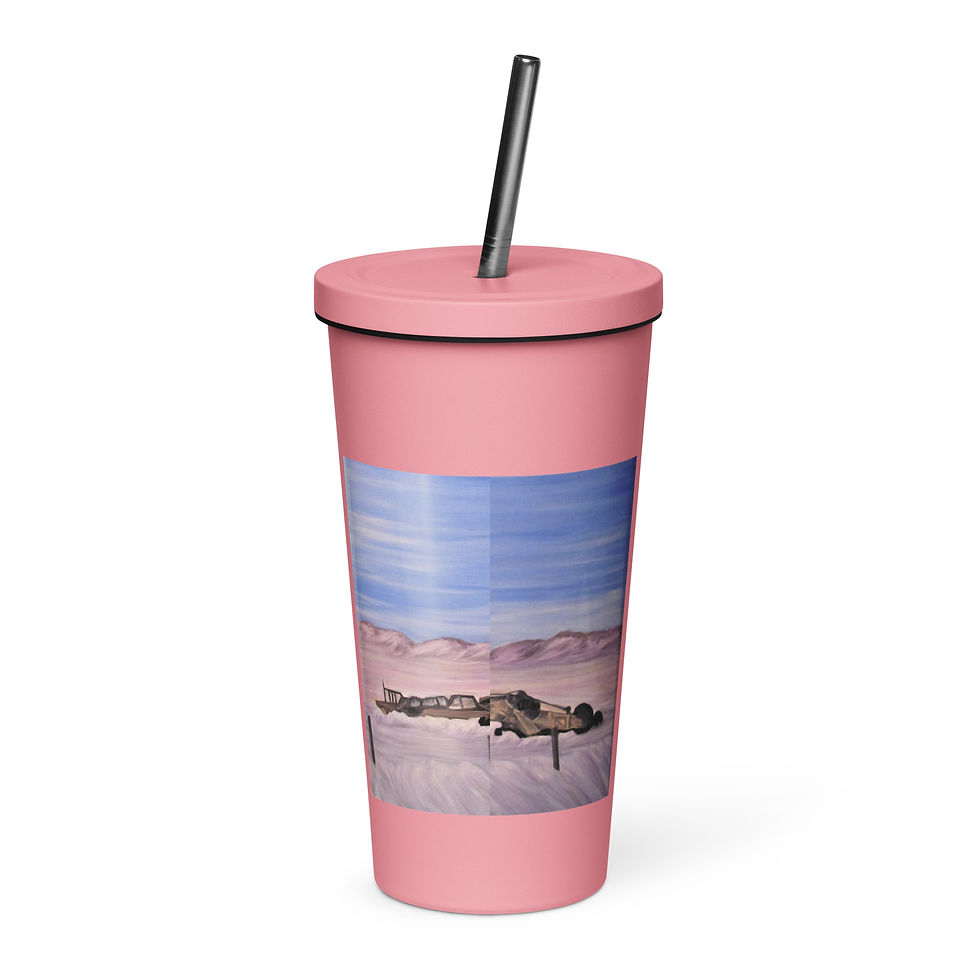 Miniatura: Wyoming Artifacts 2 Insulated tumbler with a straw