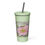 Miniatura: Daylily Delight Insulated tumbler with a straw