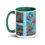Miniatura: Hidden Patterns 2 Mug with Color Inside