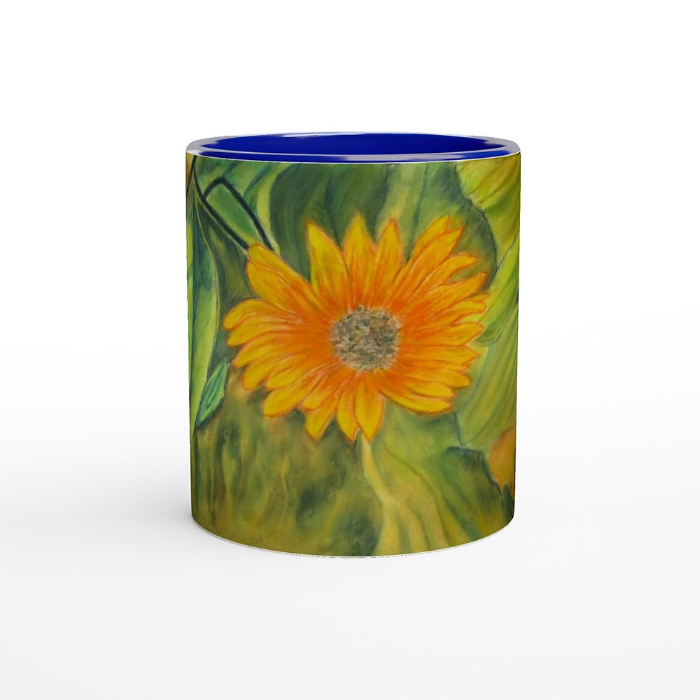 Thumbnail: A Solitary Sunflower 4 11oz Ceramic Mug