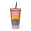 Thumbnail: Laramie Peak Sunset Insulated tumbler with a straw