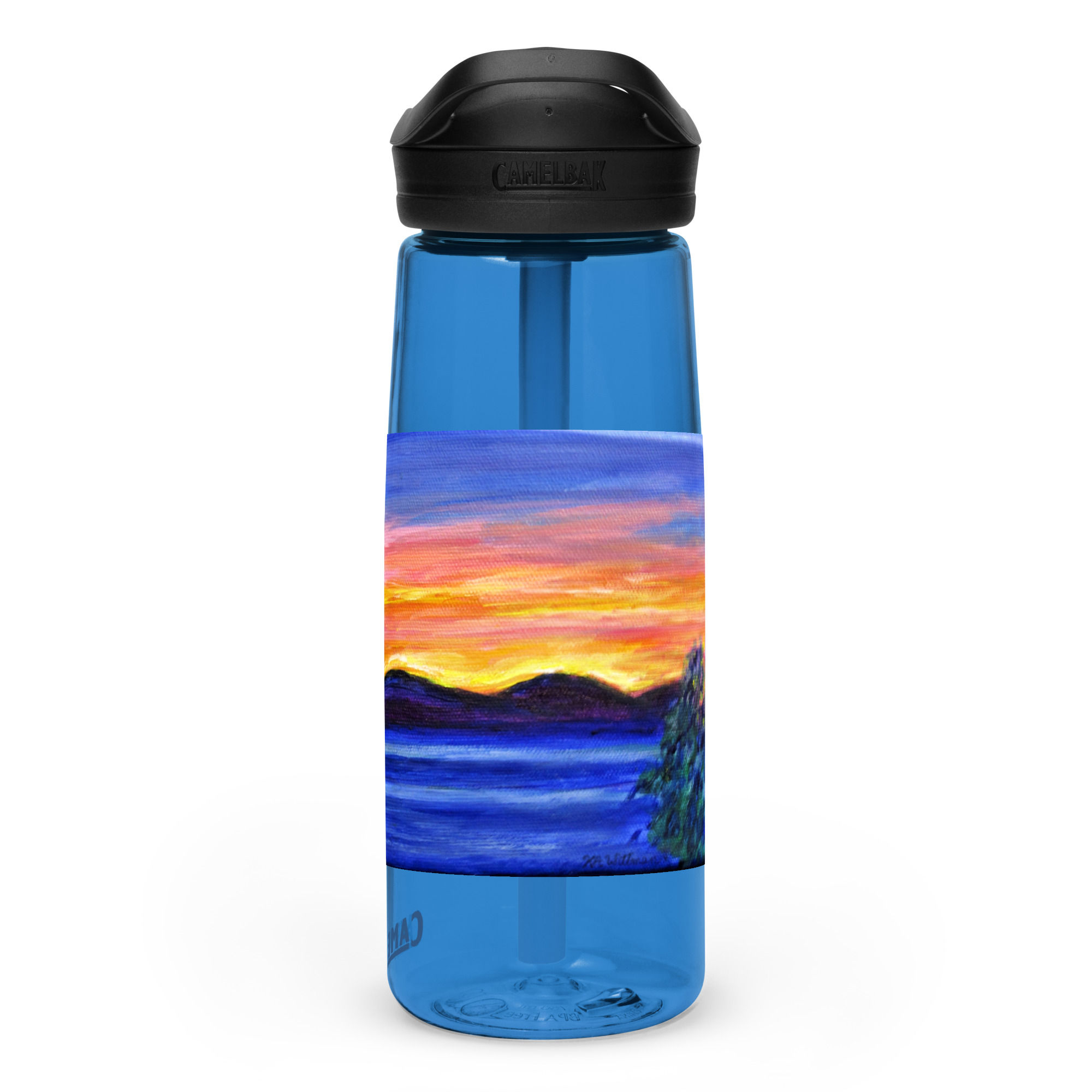 Sunset over Snowy Range Sports water bottle