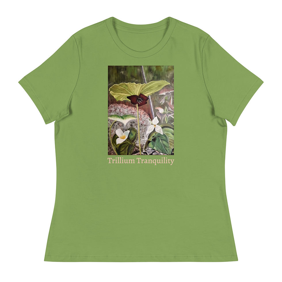 Miniatura: Trillium Tranquility Women's Relaxed T-Shirt