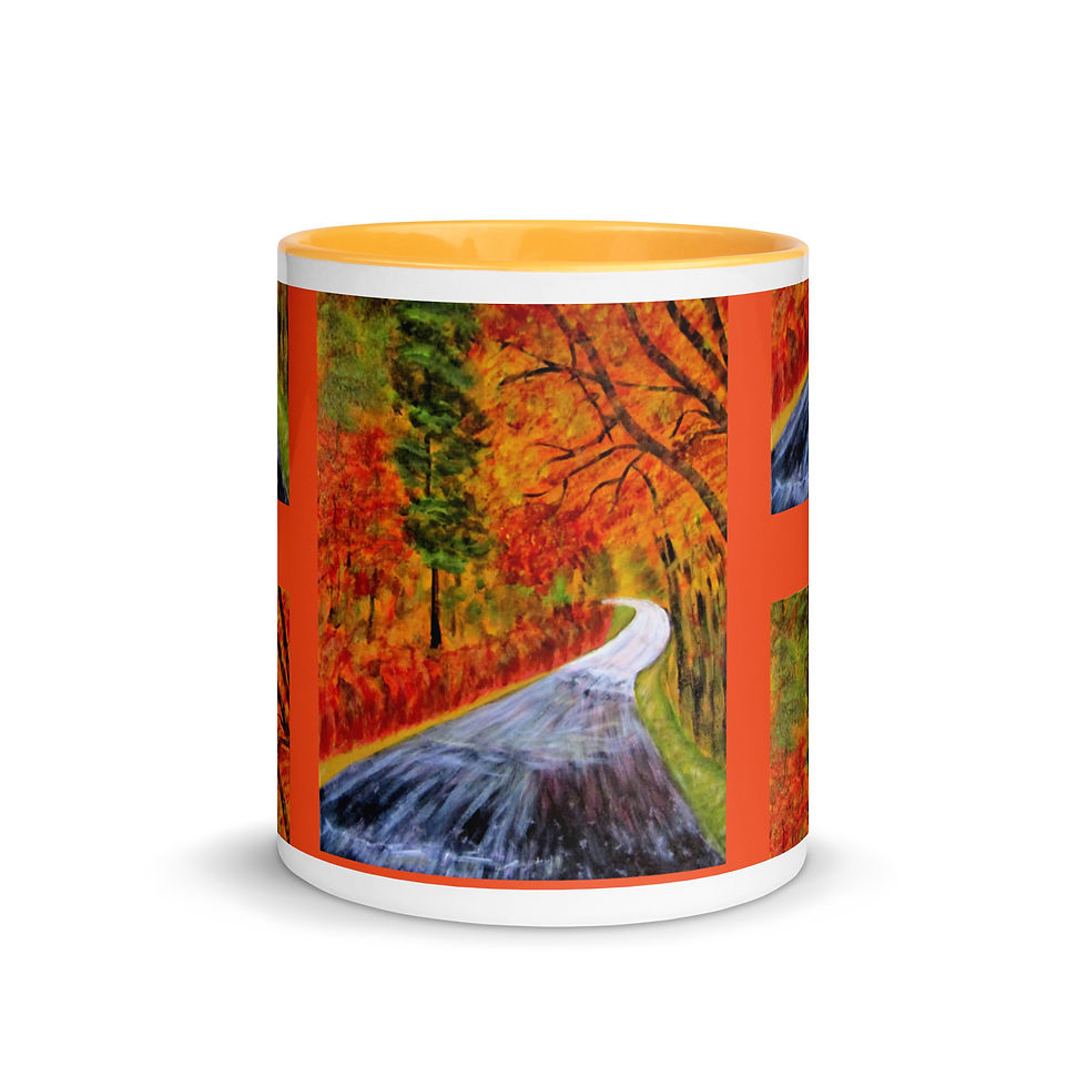 Miniatura: The Road Not Taken Mug with Color Inside