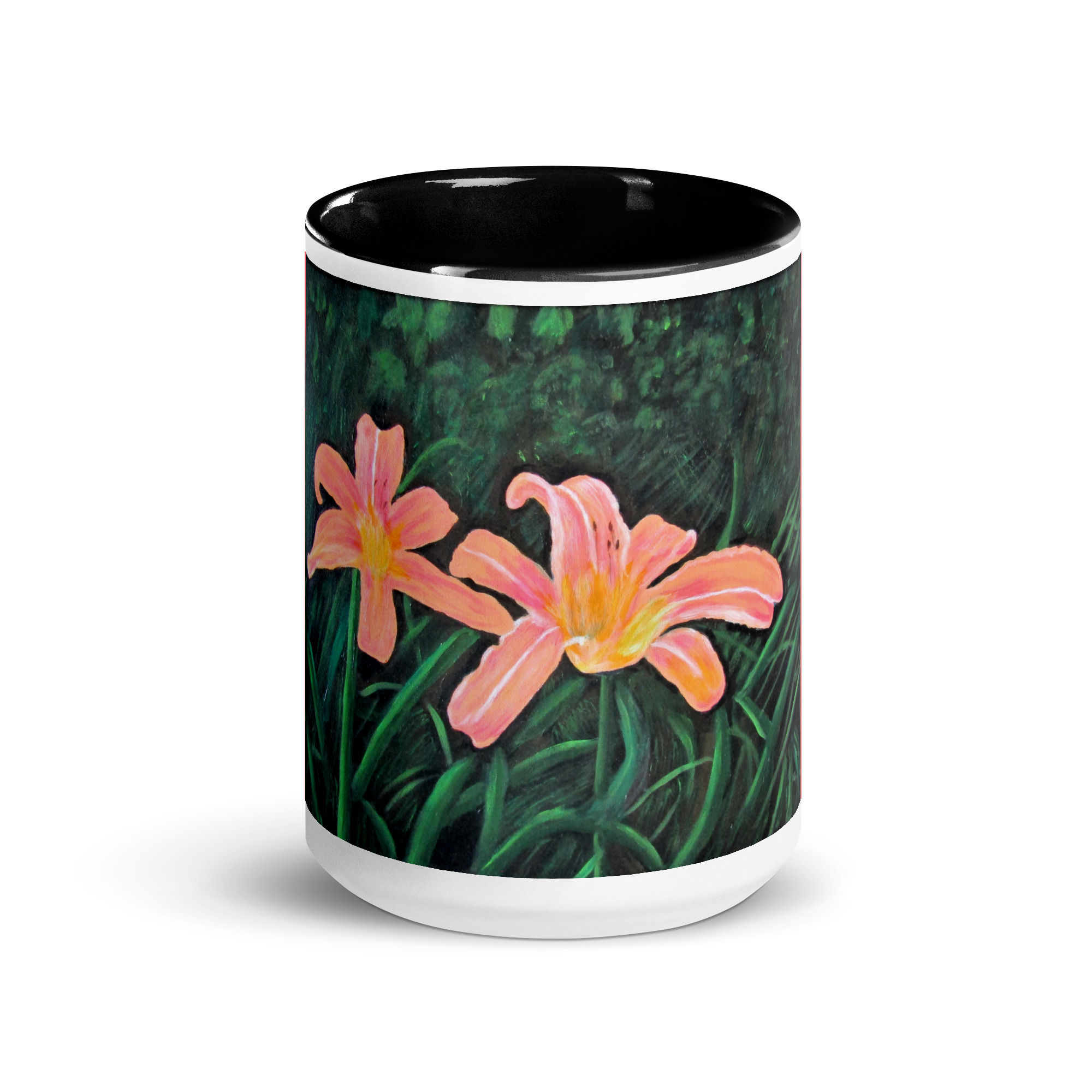 Daylilies of the Field 2 Mug with Color Inside