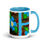 Miniatura: Forget Me Not Stars 1 Mug with Color Inside