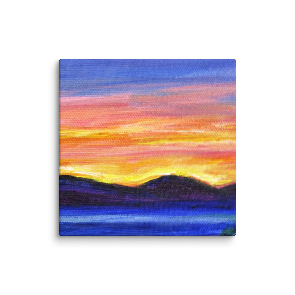 Miniatura: Sunset over Snowy Range Canvas