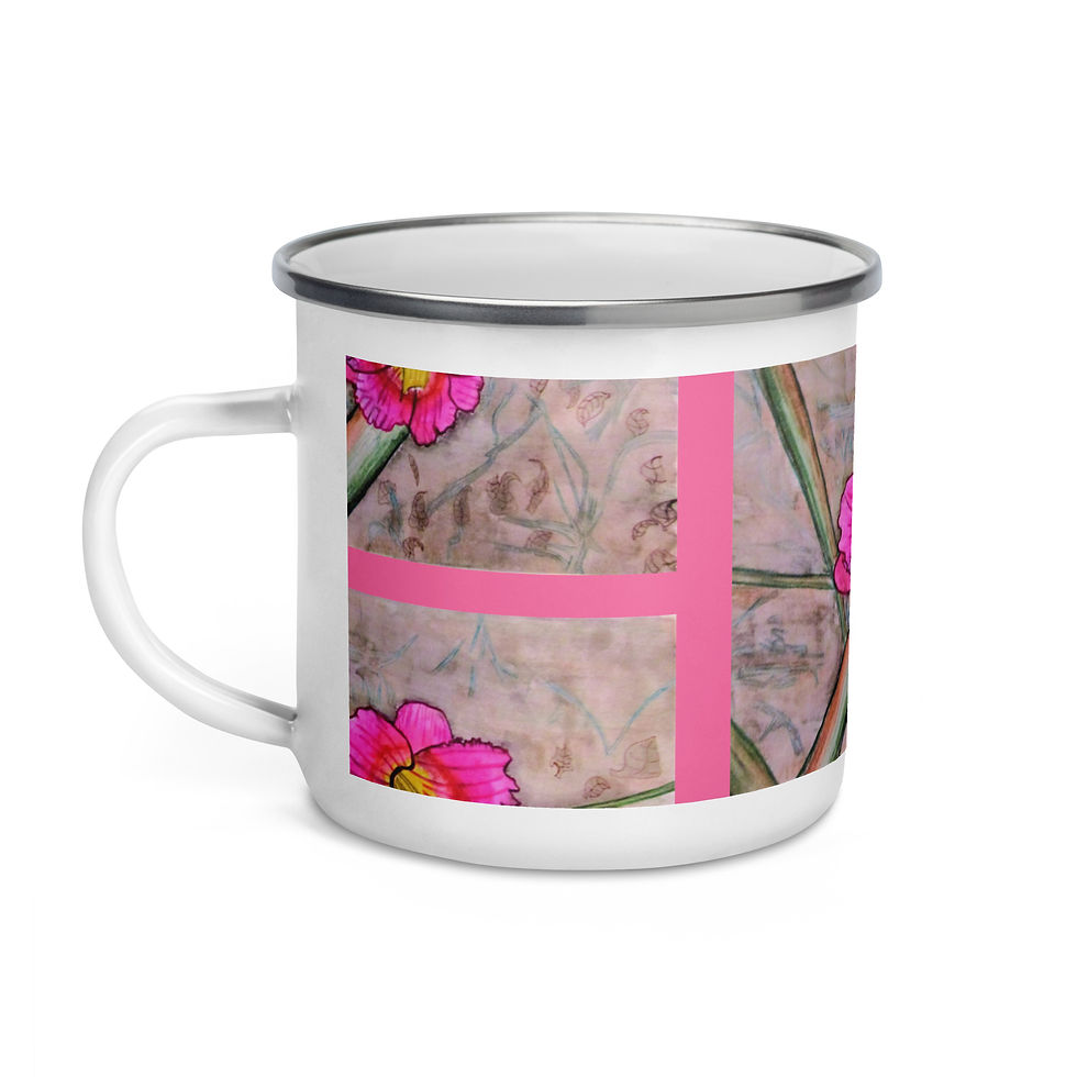 Miniatura: Dazzling Daylily Enamel Mug