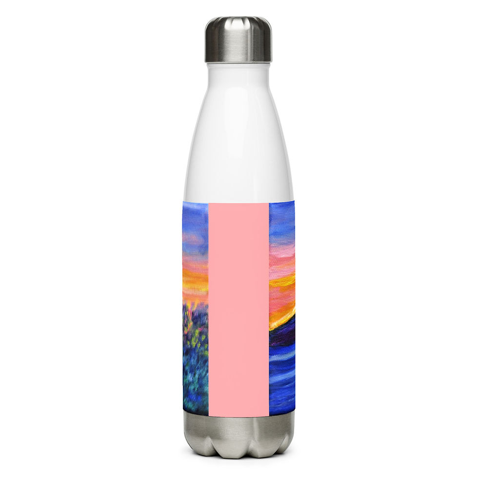 Miniatura: Sunset over Snowy Range Stainless Steel Water Bottle