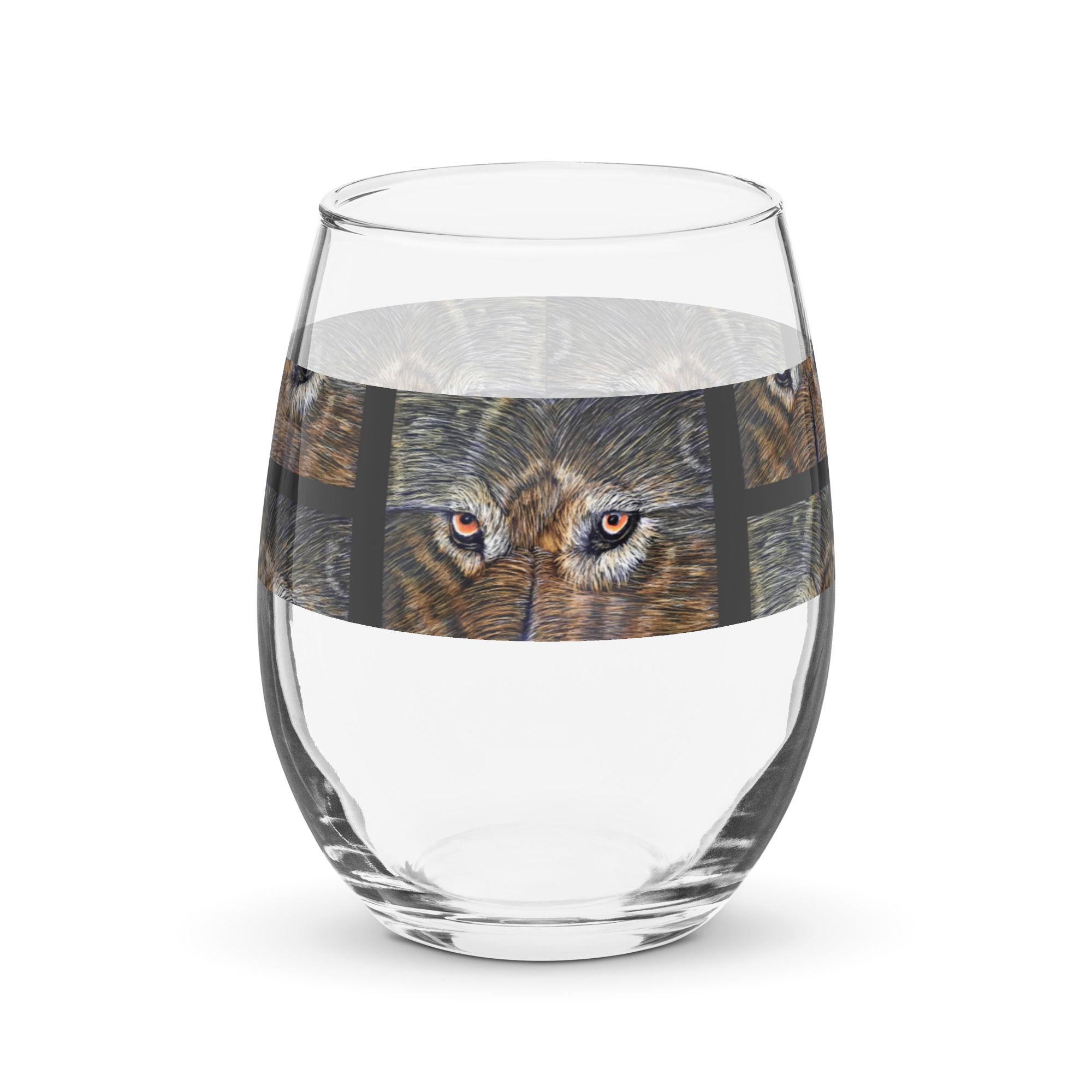 Watchful Eyes Stemless wine glass