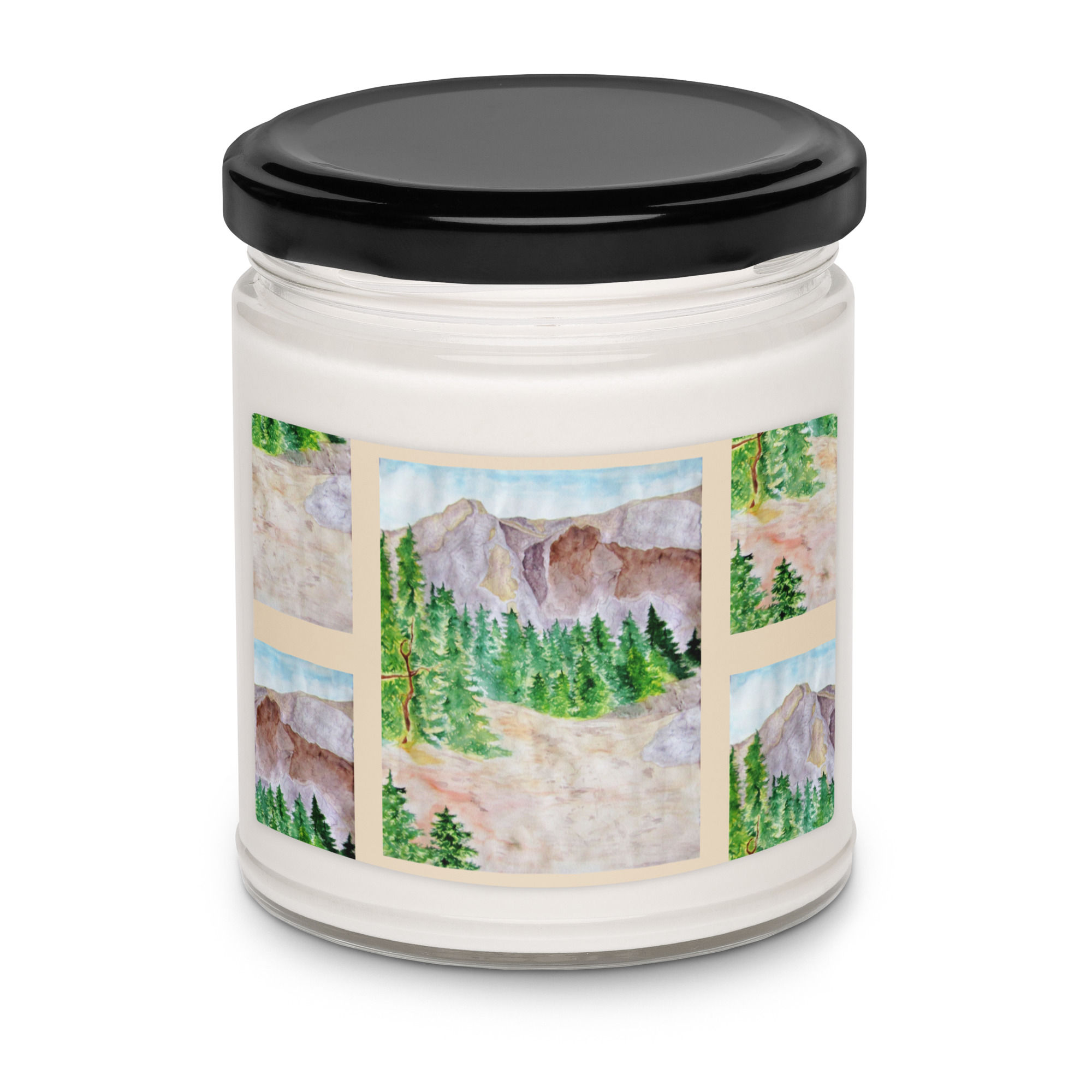 High Country Scented soy candle - White sage and lavender