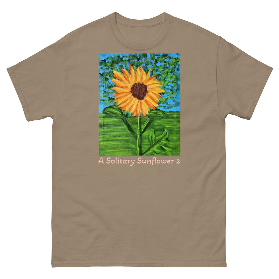 Thumbnail: A Solitary Sunflower 2 Unisex classic tee