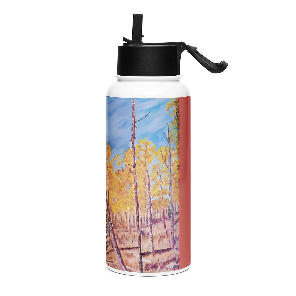 Thumbnail: Sheep Mountain Retreat 2 Stainless steel water bottle with a straw lid