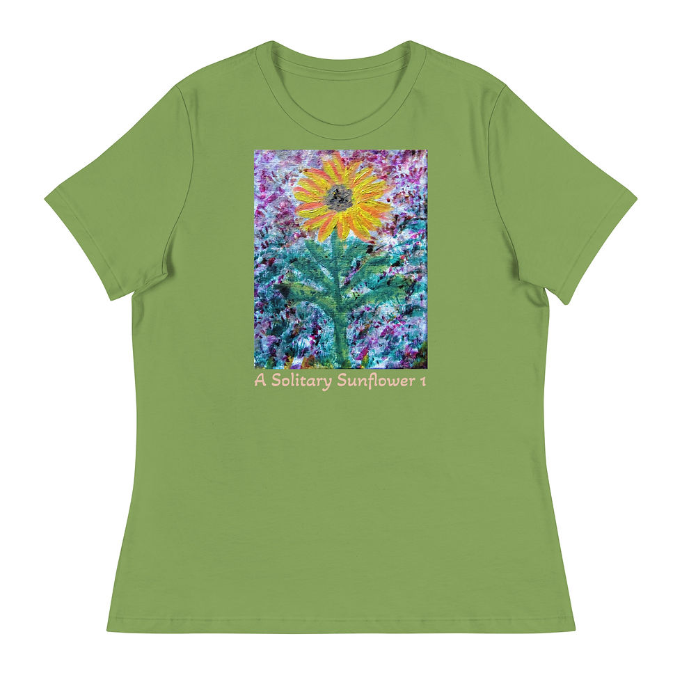 Miniatura: A Solitary Sunflower 1 Women's Relaxed T-Shirt