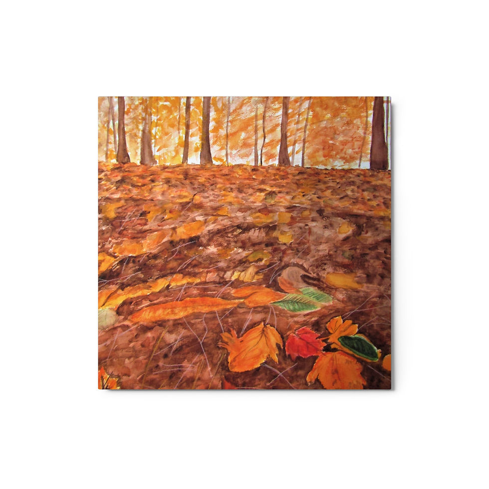 Thumbnail: Autumn Mosaic Metal prints
