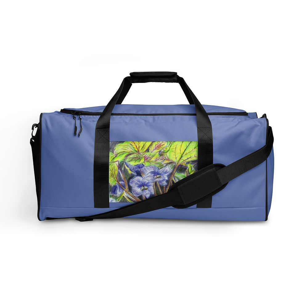 Thumbnail: Smoky Mountain Violets Duffle bag