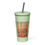 Thumbnail: Autumn Mosaic Insulated tumbler with a straw