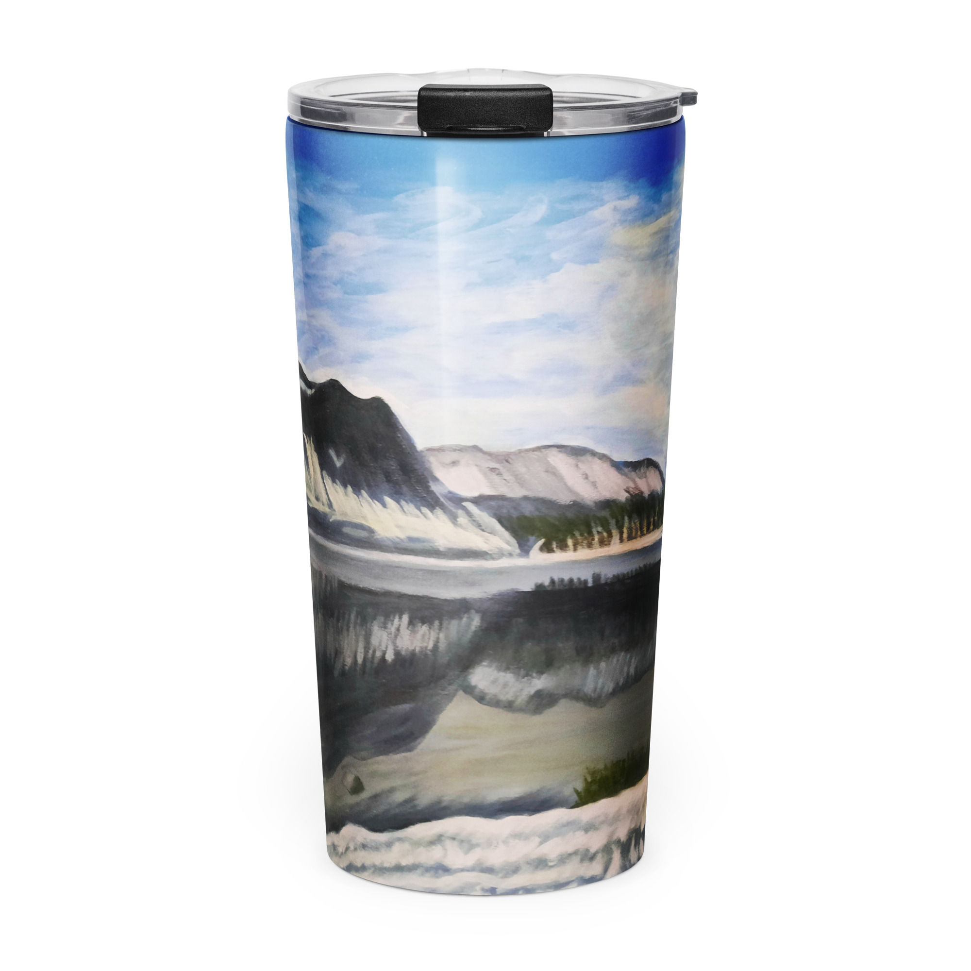 Lovely Lake Marie Tapered stainless steel tumbler