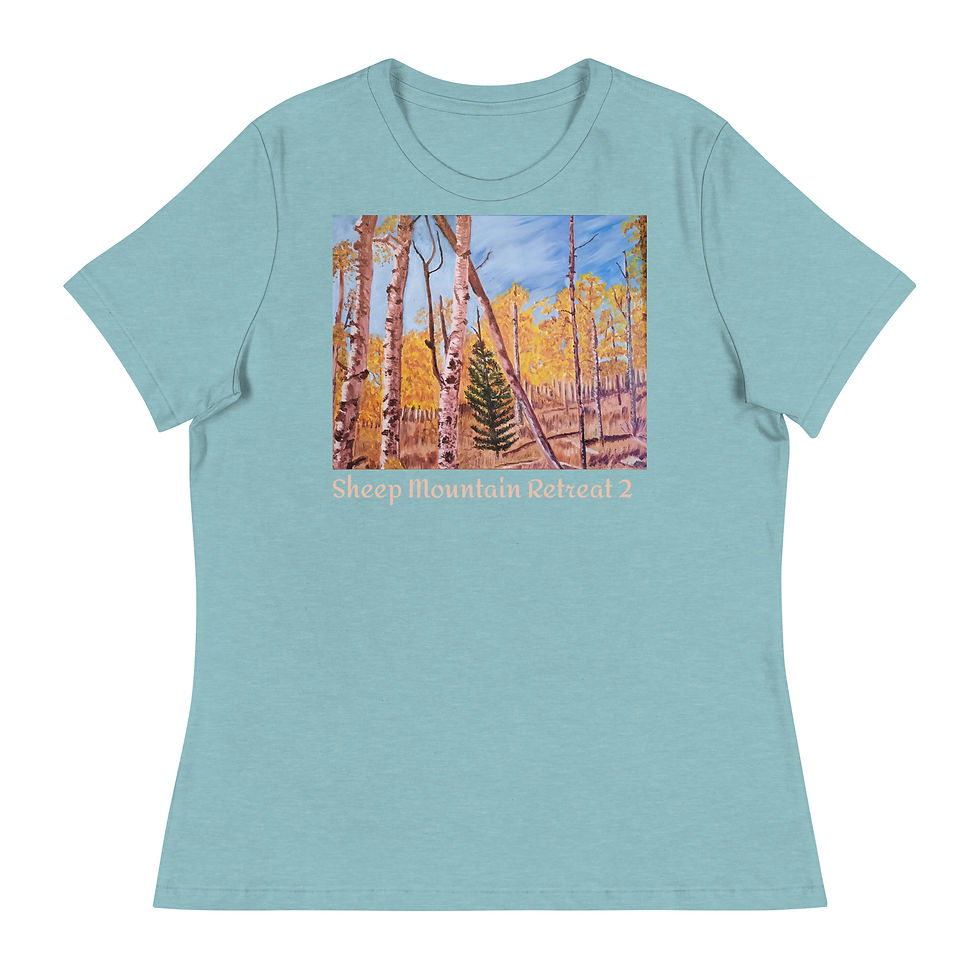 Miniatura: Sheep Mountain Retreat 2 Women's Relaxed T-Shirt