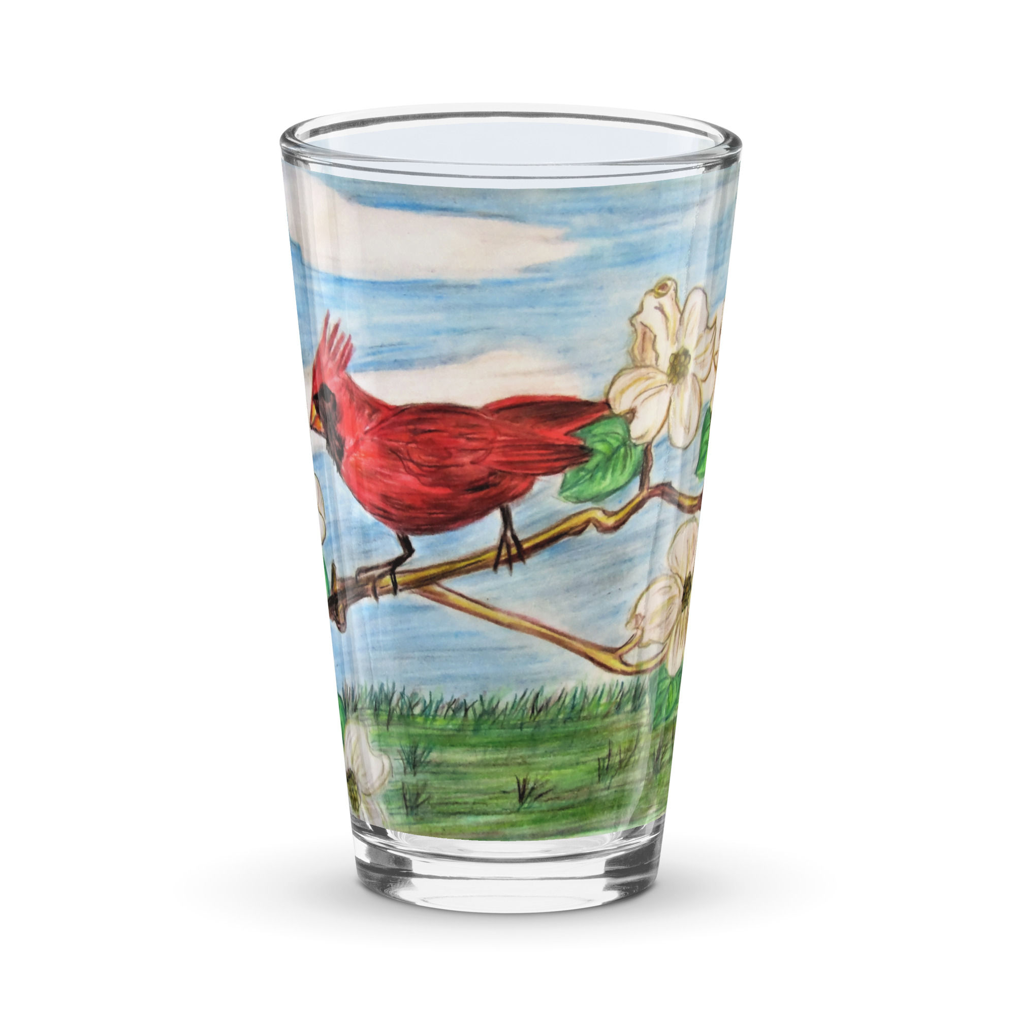 Harbingers of Spring Shaker pint glass