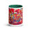 Thumbnail: Floral Abstraction 1 Mug with Color Inside