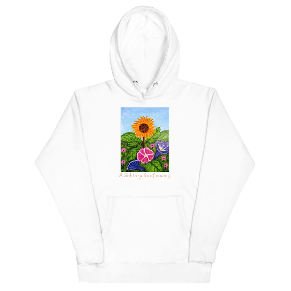 Thumbnail: A Solitary Sunflower 3 Unisex Hoodie
