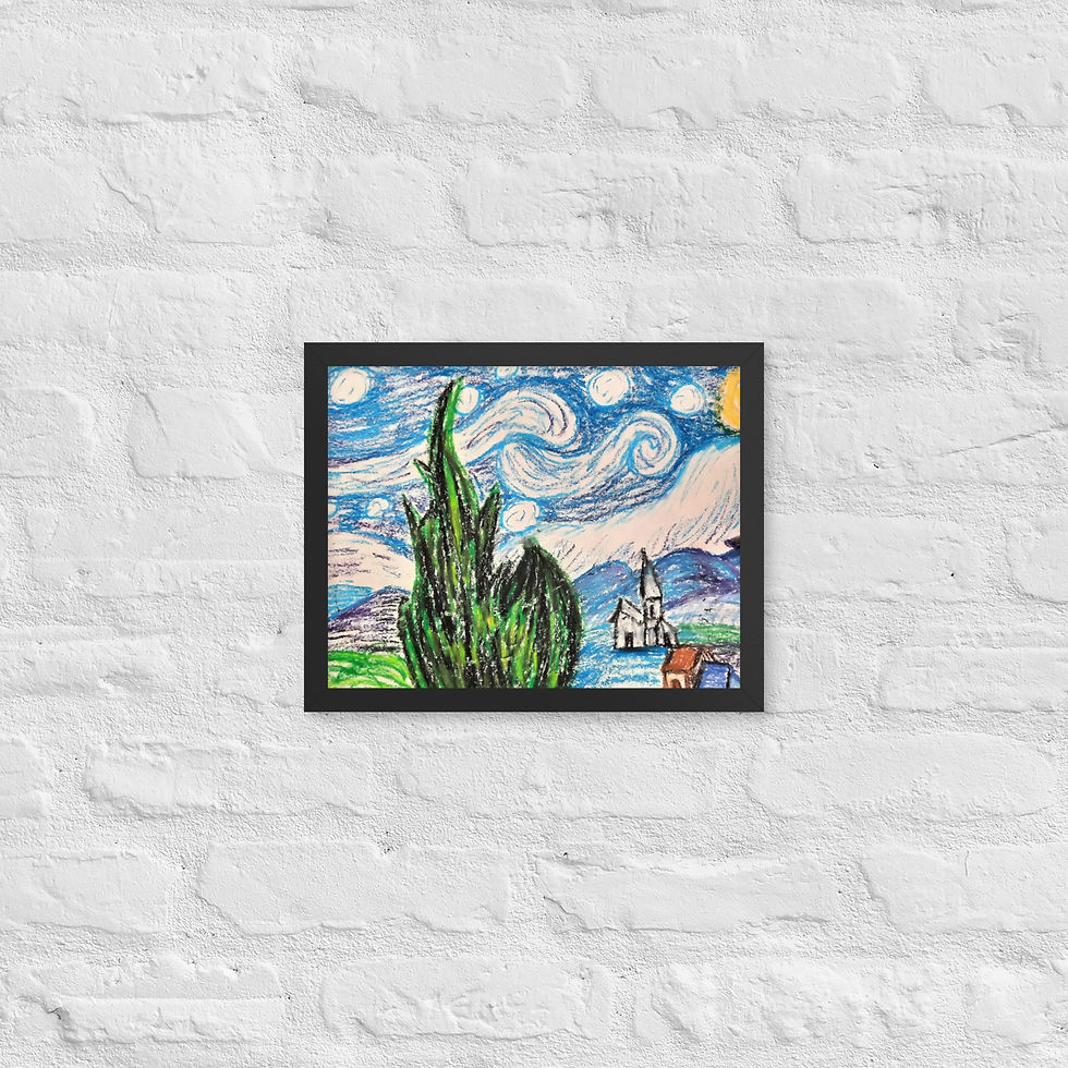 Miniatura: Anna's Starry Night Framed poster