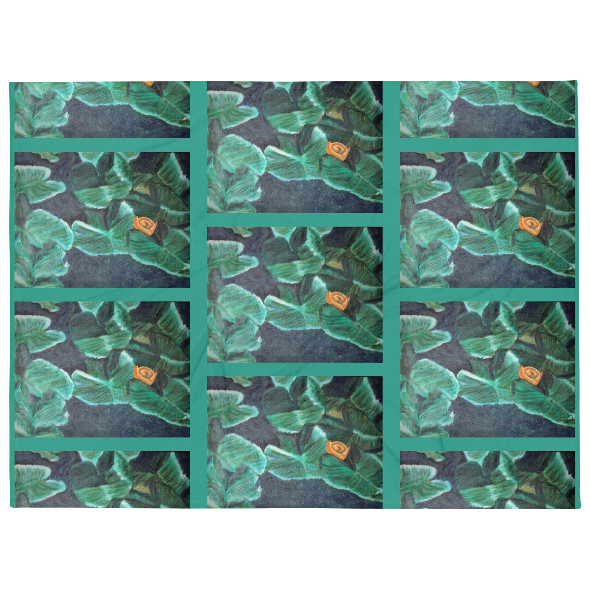Wyoming Water Lilies Throw Blanket
