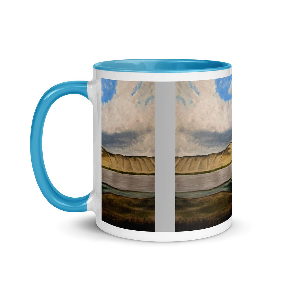 Thumbnail: Sunlit Sheep Mountain Mug with Color Inside