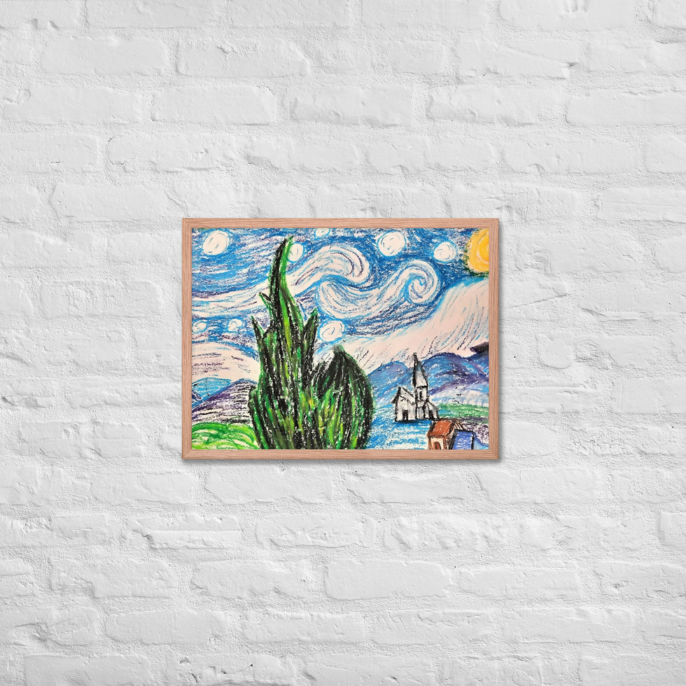 Miniatura: Anna's Starry Night Framed poster
