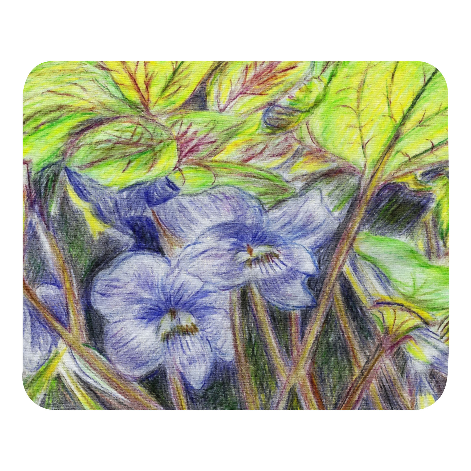 Smoky Mountain Violets Mouse pad