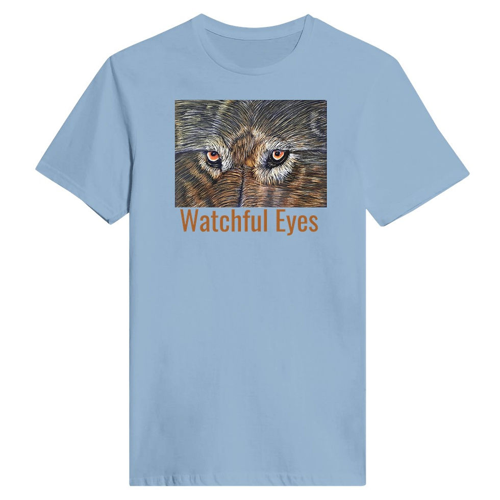 Miniatura: Watchful Eyes Classic Womens Crewneck T-shirt