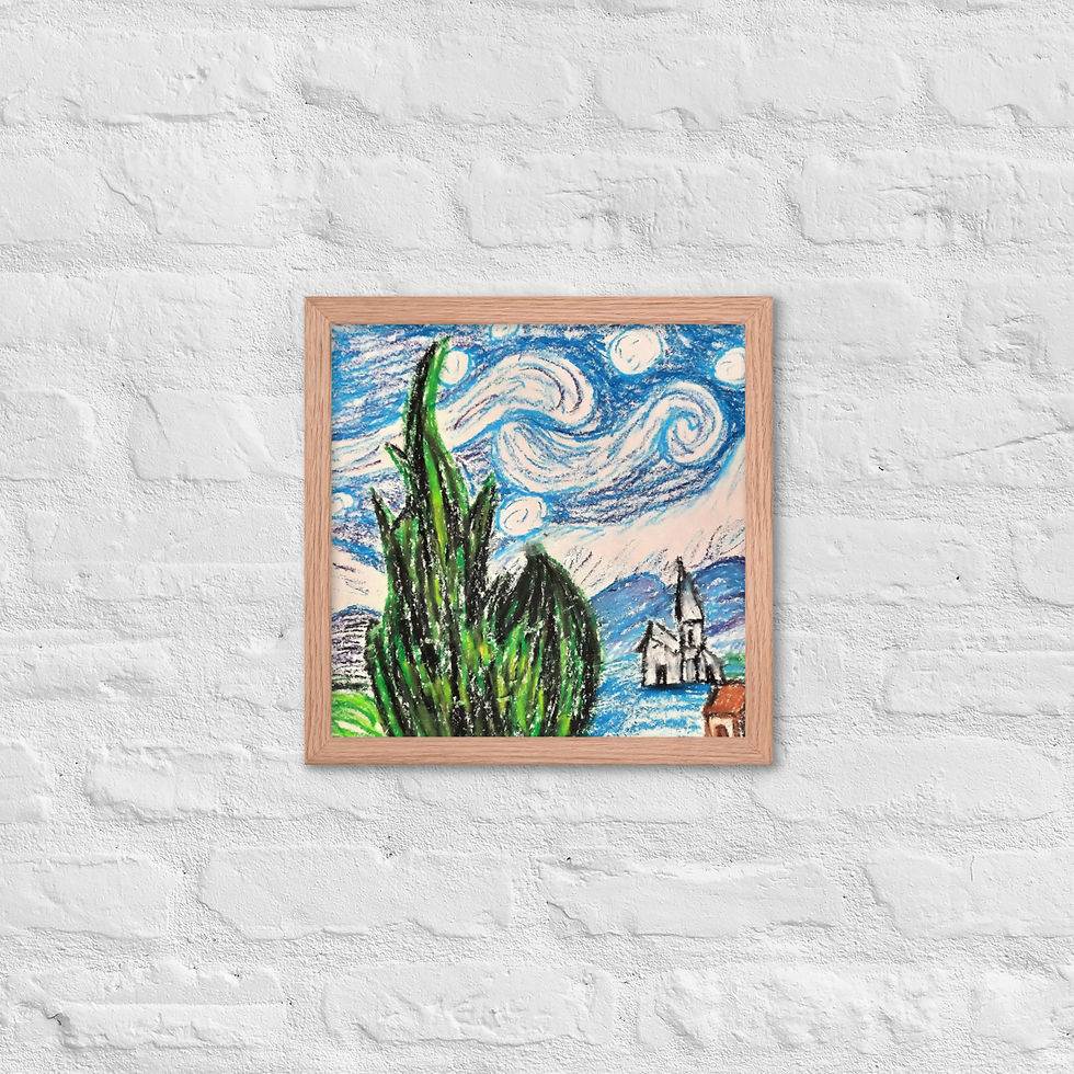 Miniatura: Anna's Starry Night Framed poster